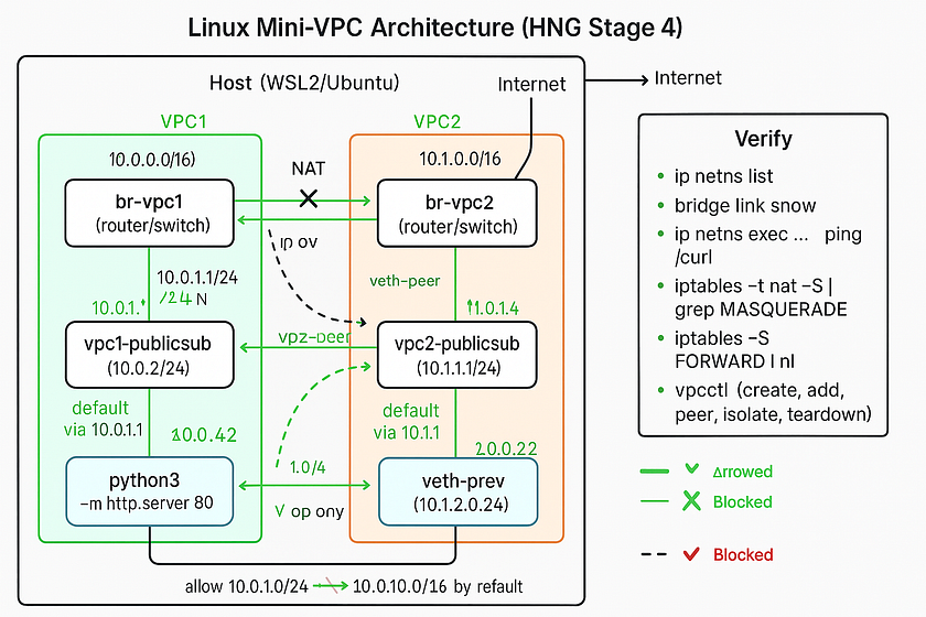 Building a Mini-VPC on Linux: What I Did in HNG Stage 4, Why It Works, and How You Can Recreate It
